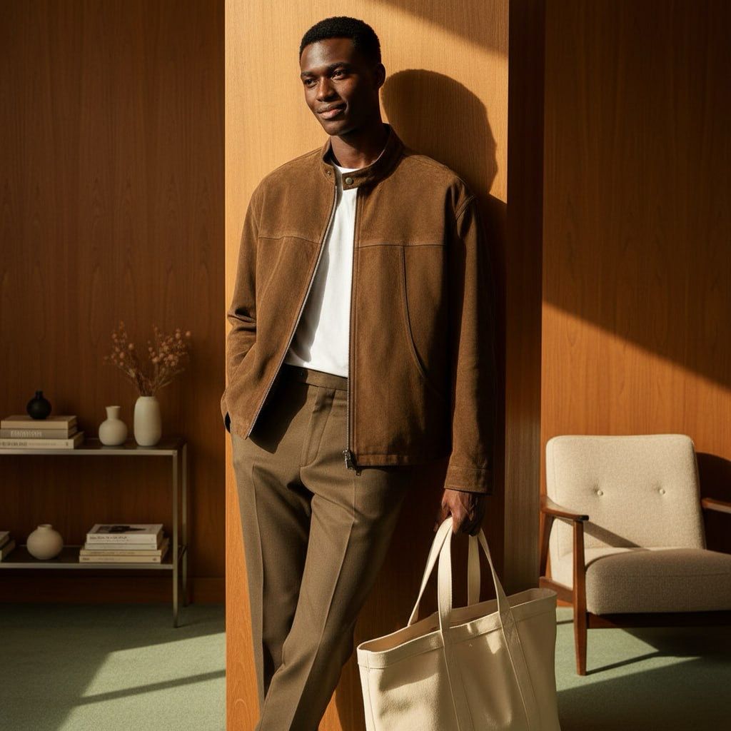 Chinos biker jacket