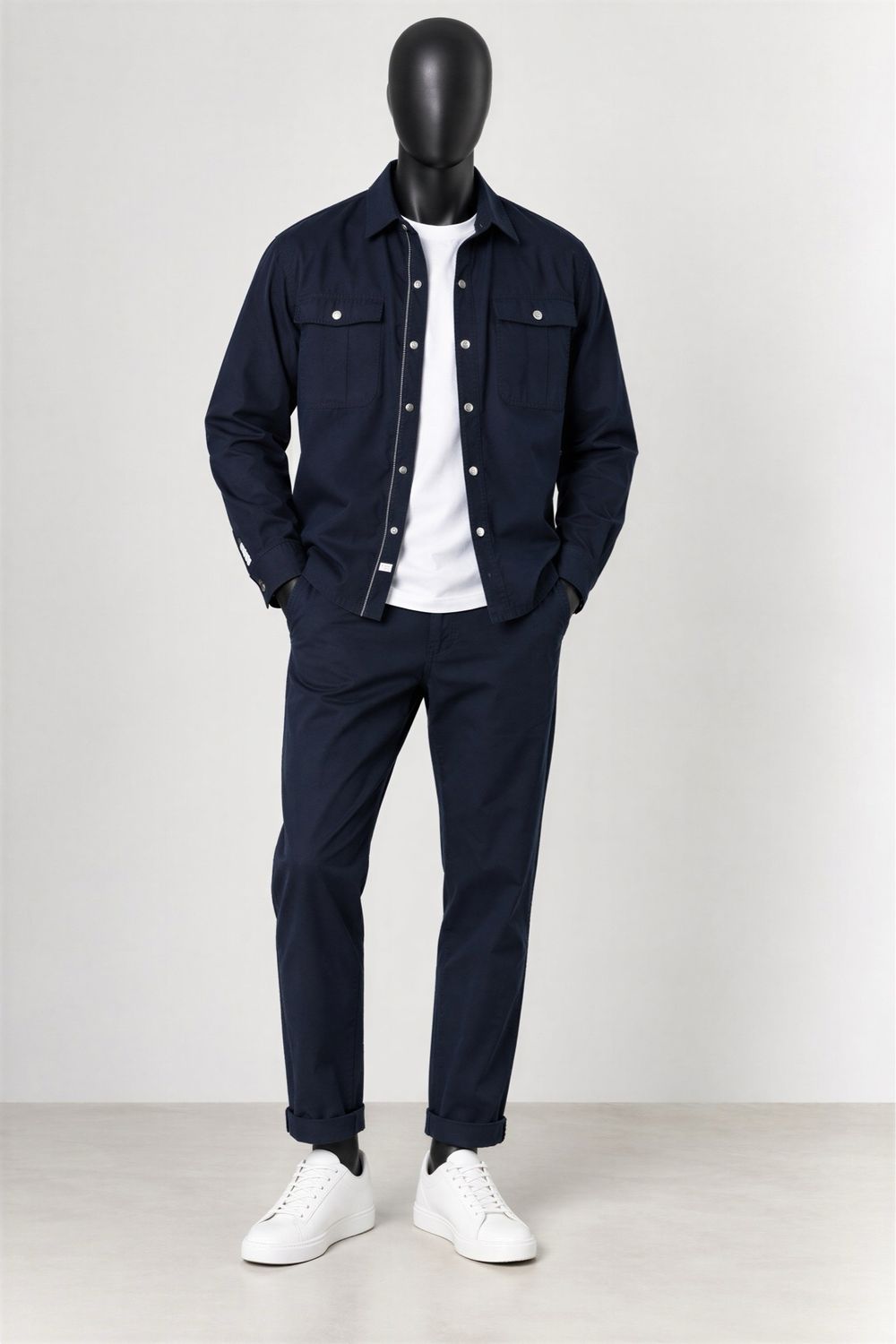 Blue button shirt