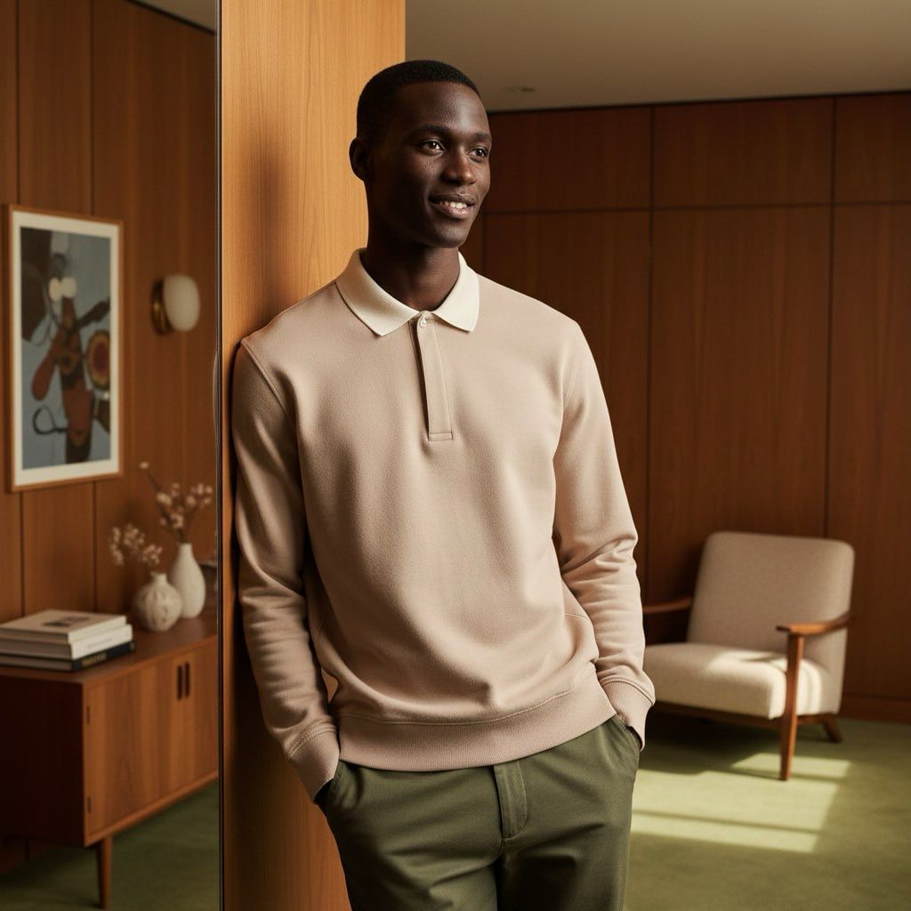 White collar sweatshirt