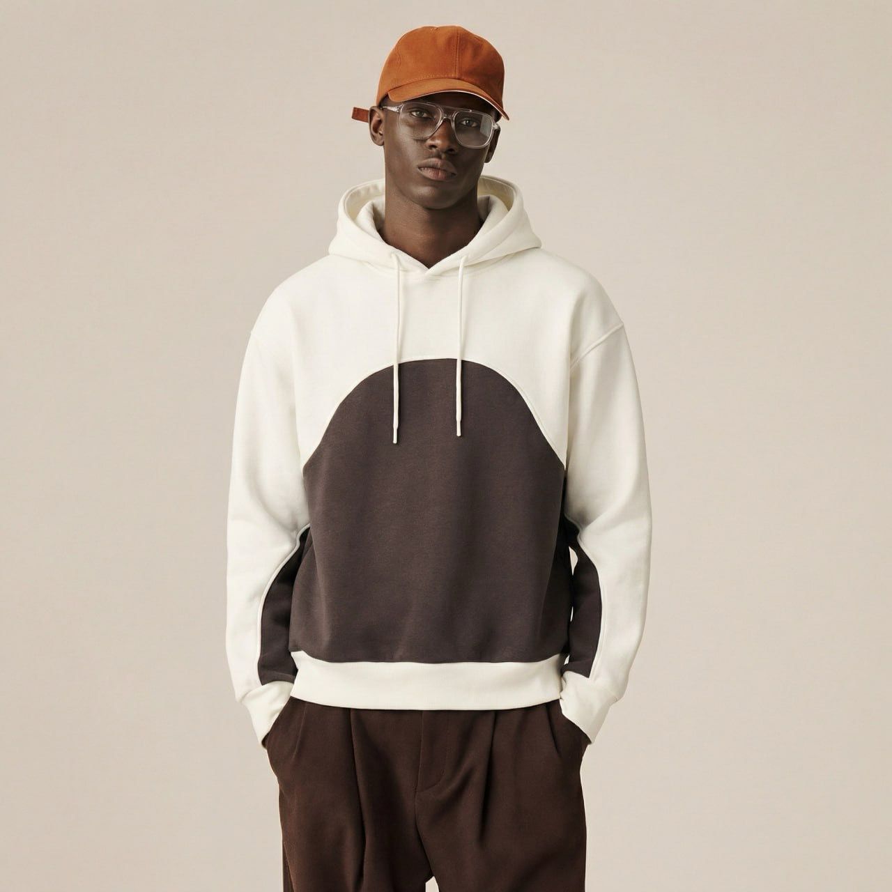 Curve half hoodie