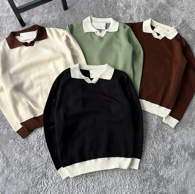 V Collar Sweatshirt