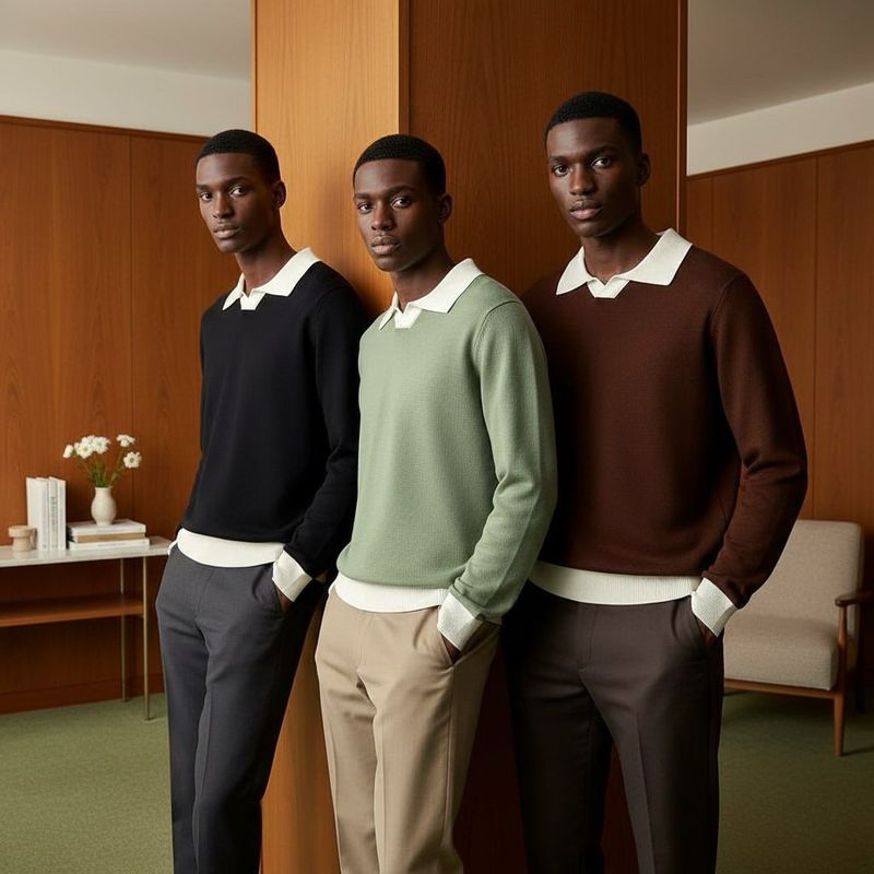 V Collar Sweatshirt