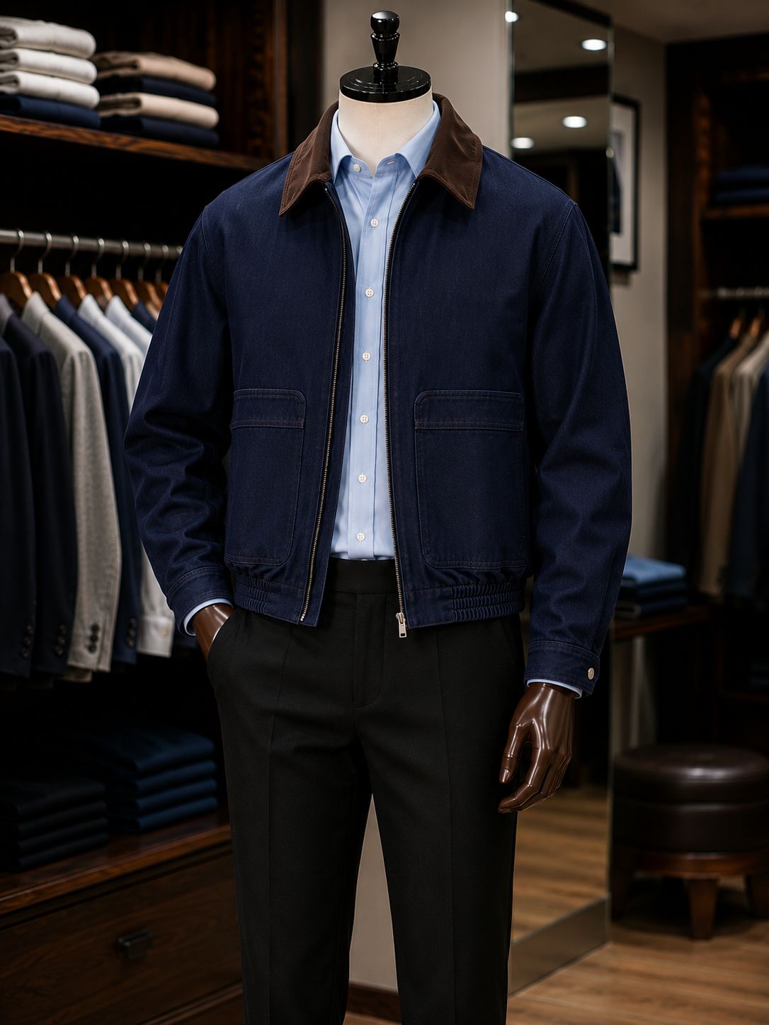 Saddle denim jacket