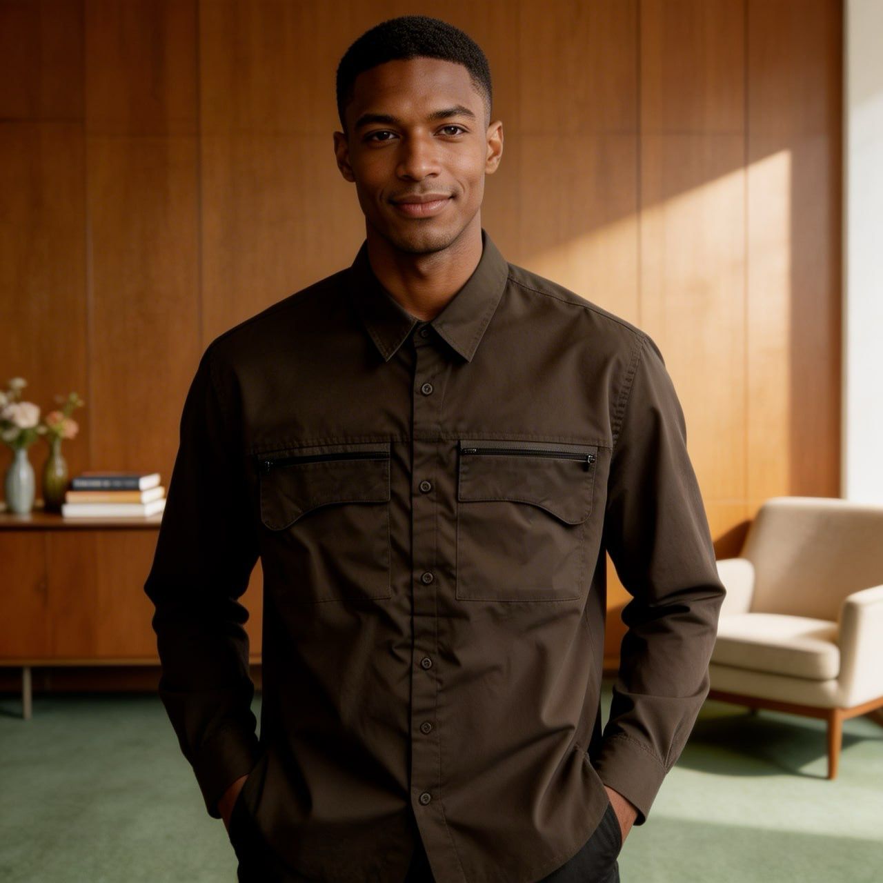 Double Zip Pocket Shirt