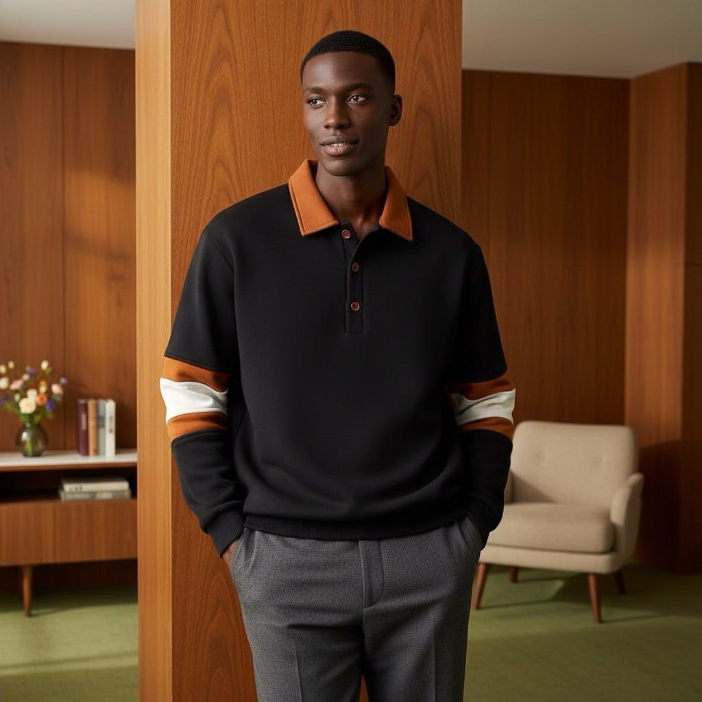 Sleeve patch sweatshirt