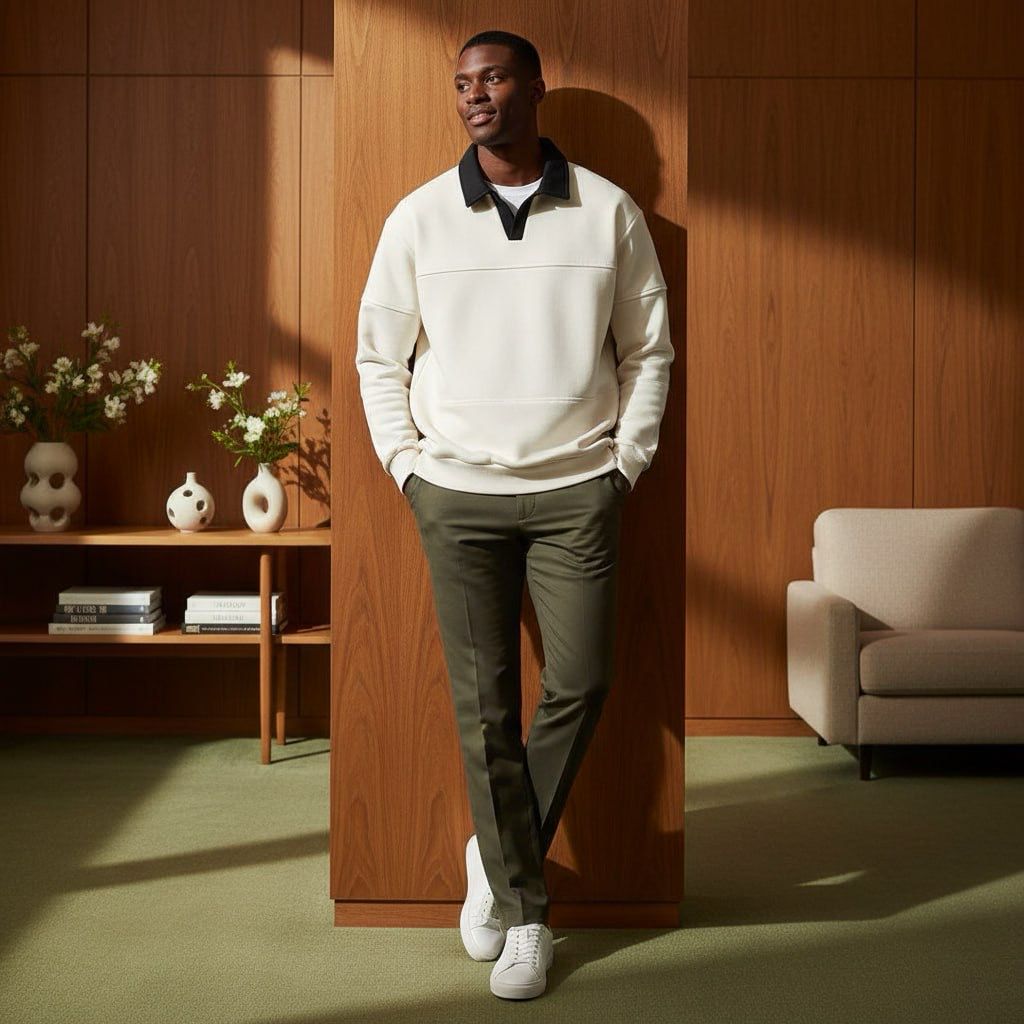 Double line sweatshirt