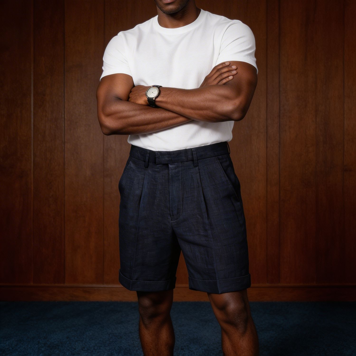 Weekend linen shorts