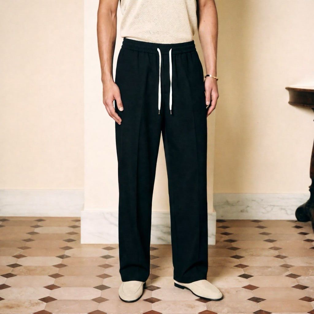 Elastic baggy pants