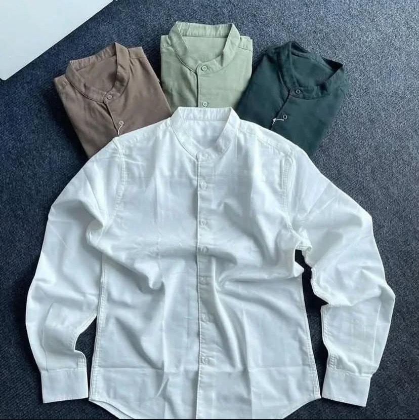 Mandarin Linen  Bishop Shirts