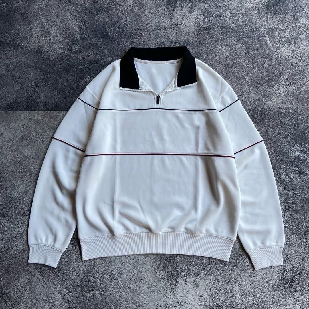 Double Thinstripe Turtleneck Sweatshirt