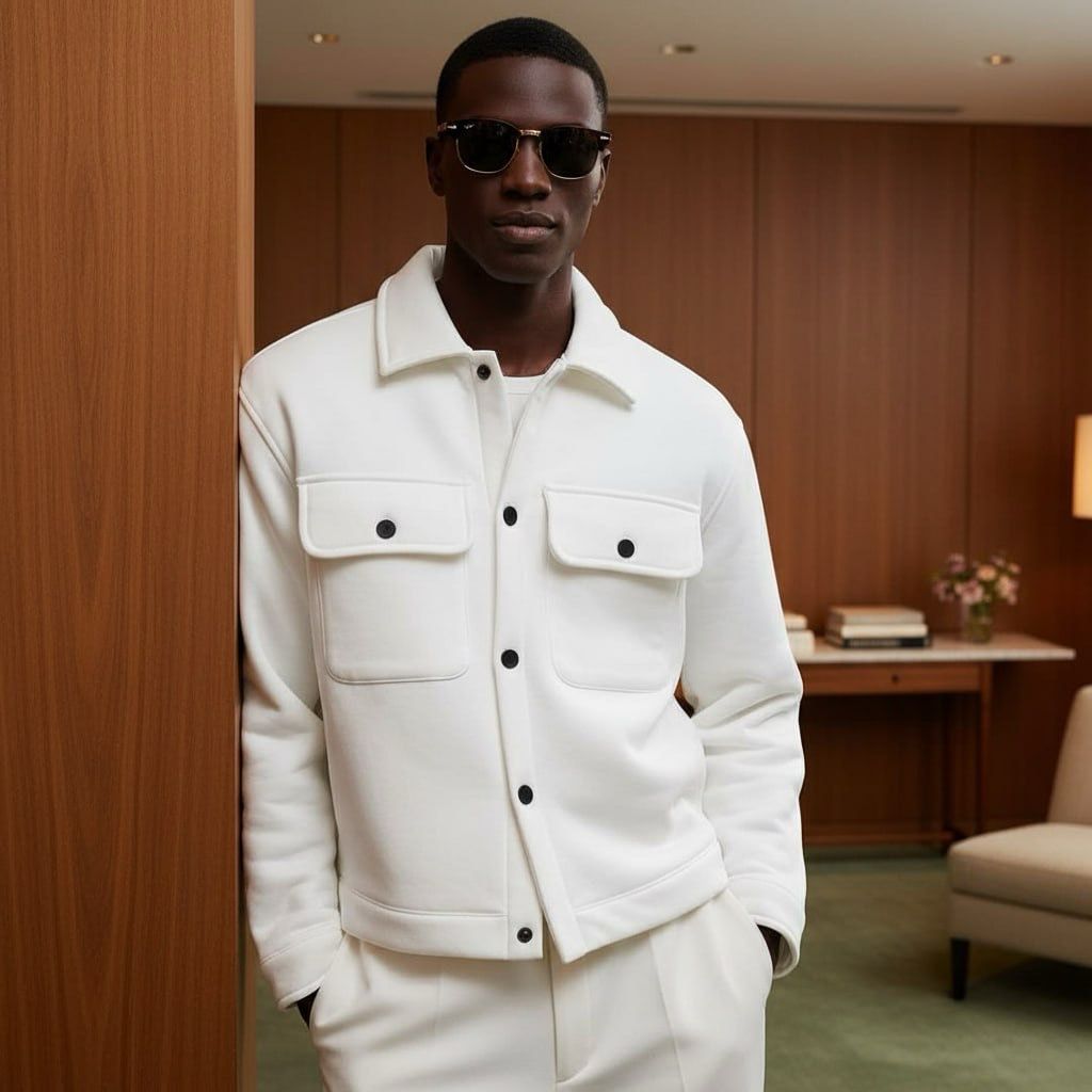 White Button Over-Shirt