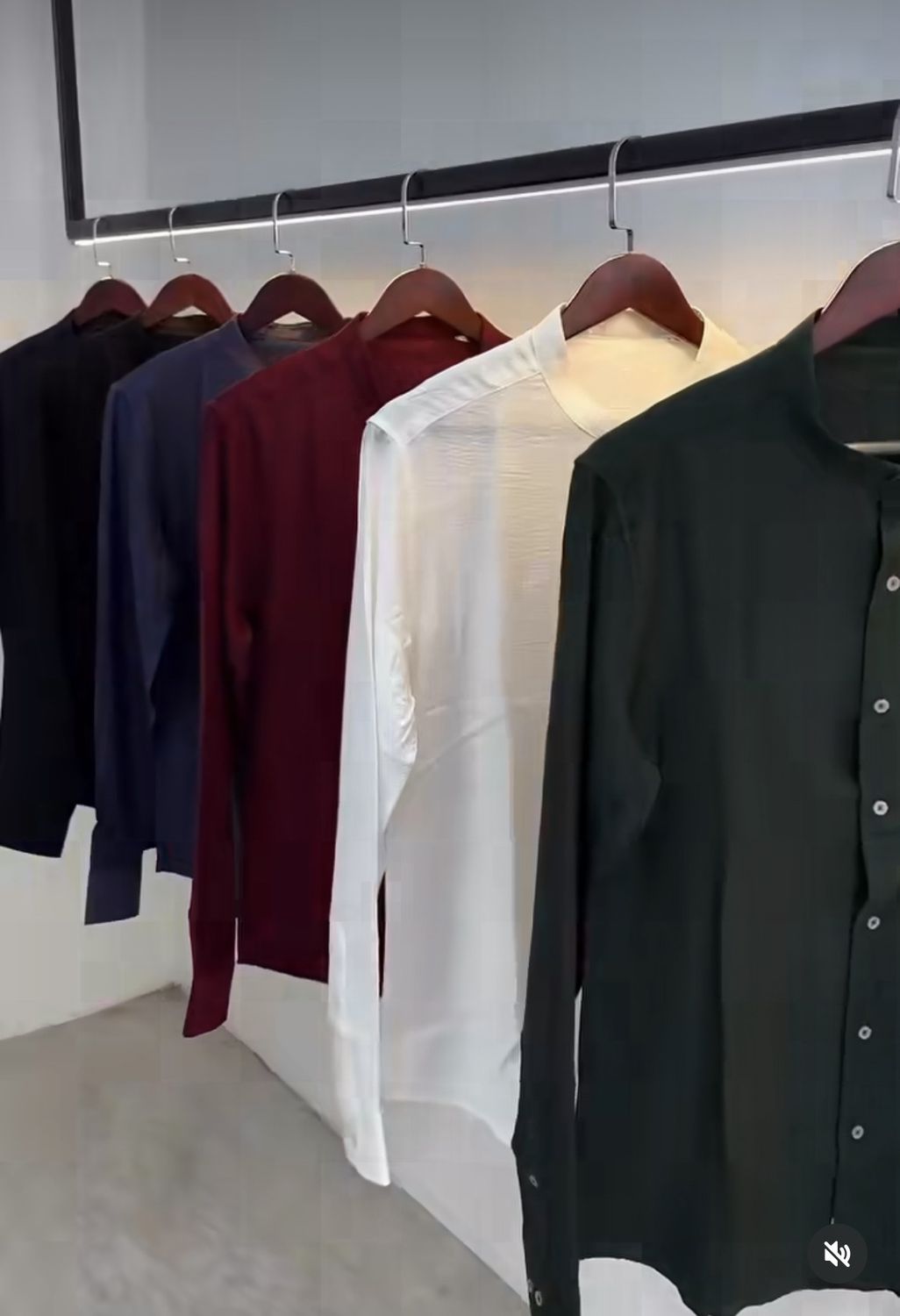 Pattern Mandarin Collar Shirt