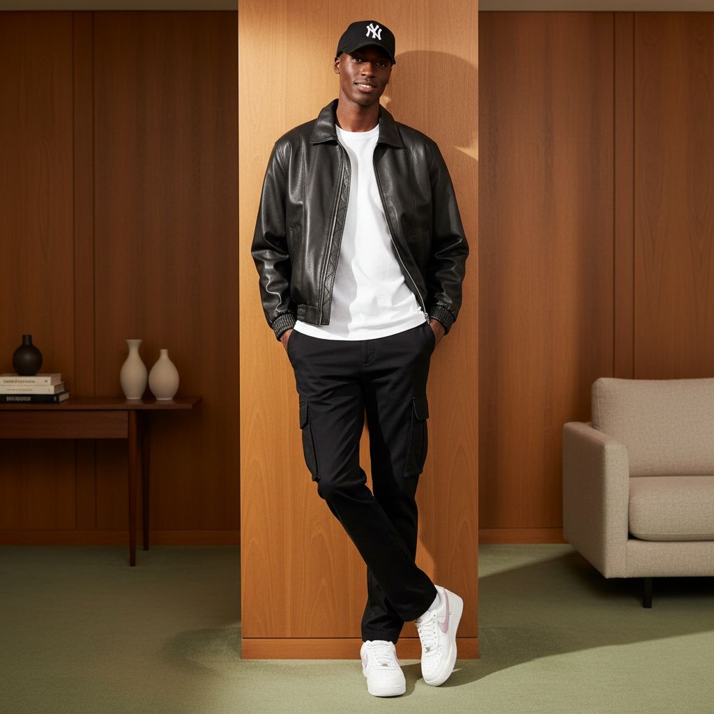 Fine Bomber Leather Jacket