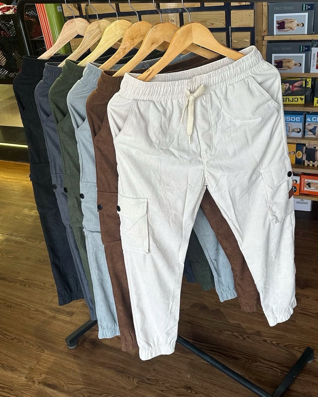 Corduroy Cargo Pants
