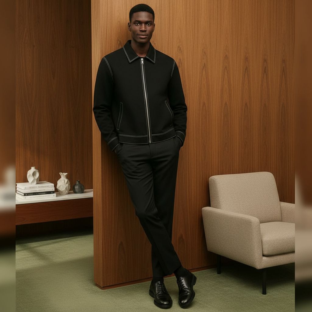 Standard Cotton Grid-view Jacket
