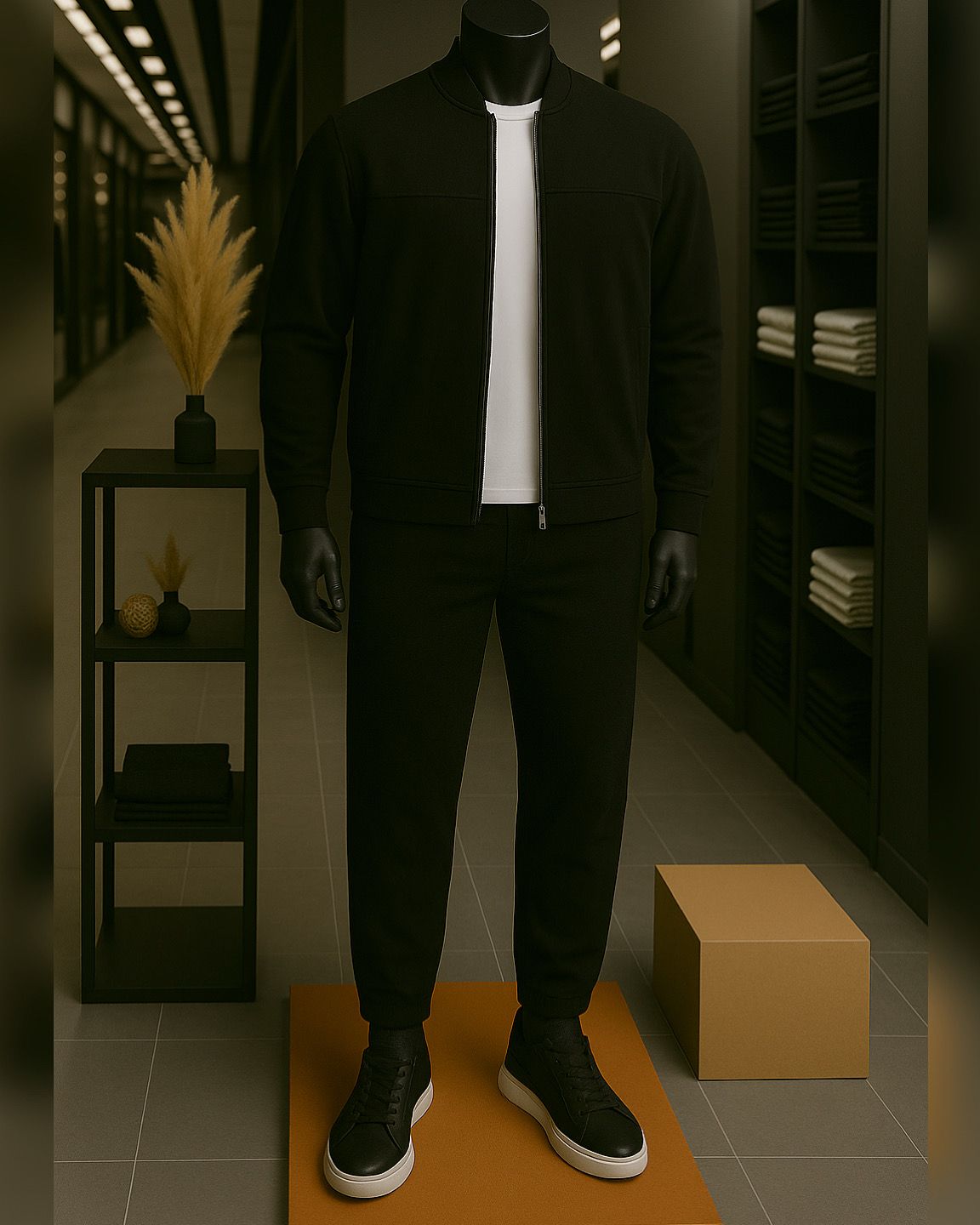 Standard Cotton All Black Set