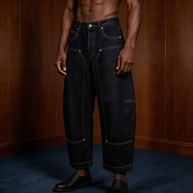 Standard Denim Top-patch Pants