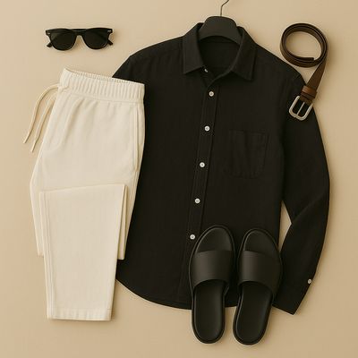 Linen Summer Beach Set