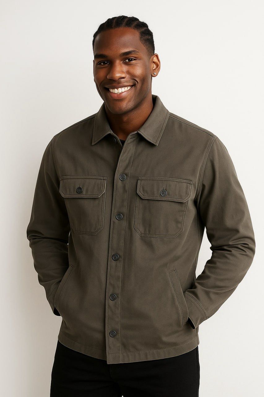 Standard Cotton Lopsided Jacket