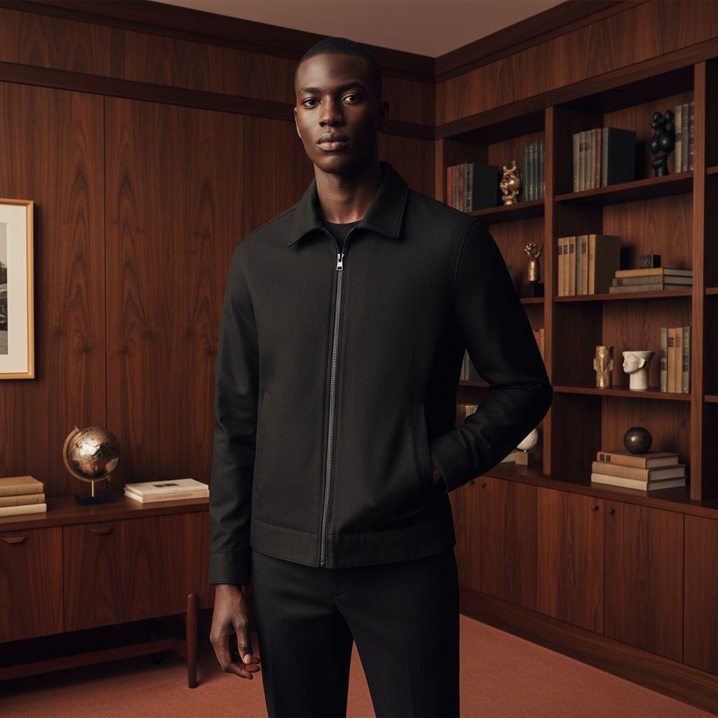 Standard Cotton Black Jacket