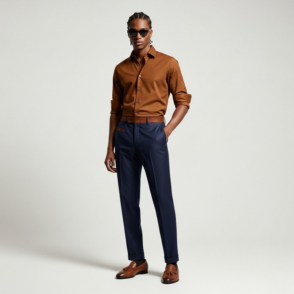 Standard Cotton Oxford And Chinos Pants