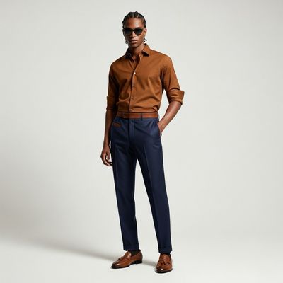 Standard Cotton Oxford And Chinos Pants