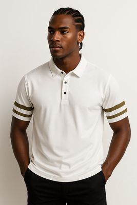 Standard Cotton Varsity Stripe Polo