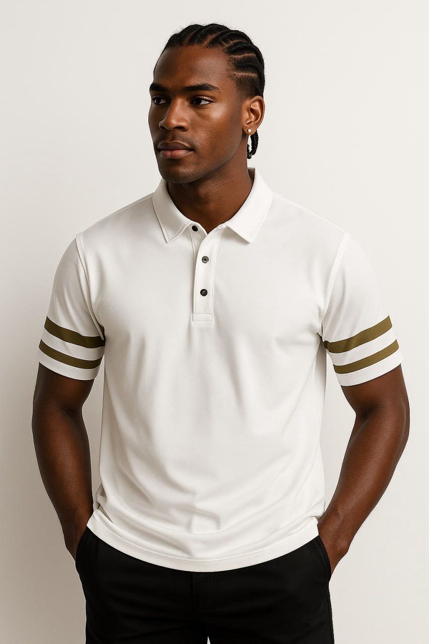Standard Cotton Varsity Stripe Polo
