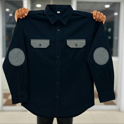 standard cotton circle patch shirt