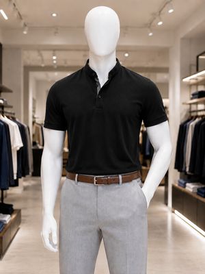 Mandarin Collar Polos &amp; Pants