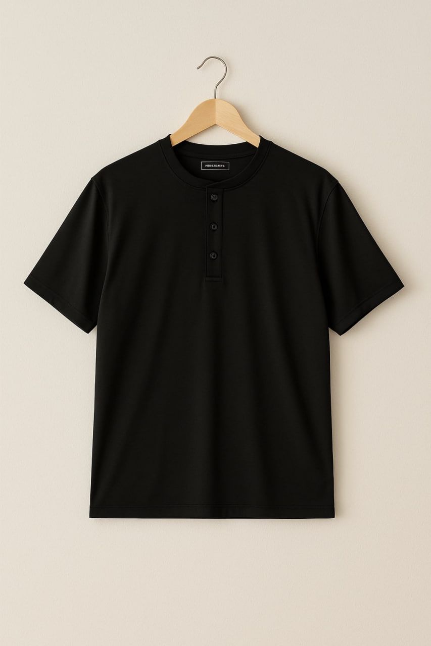 standard cotton Henley tee