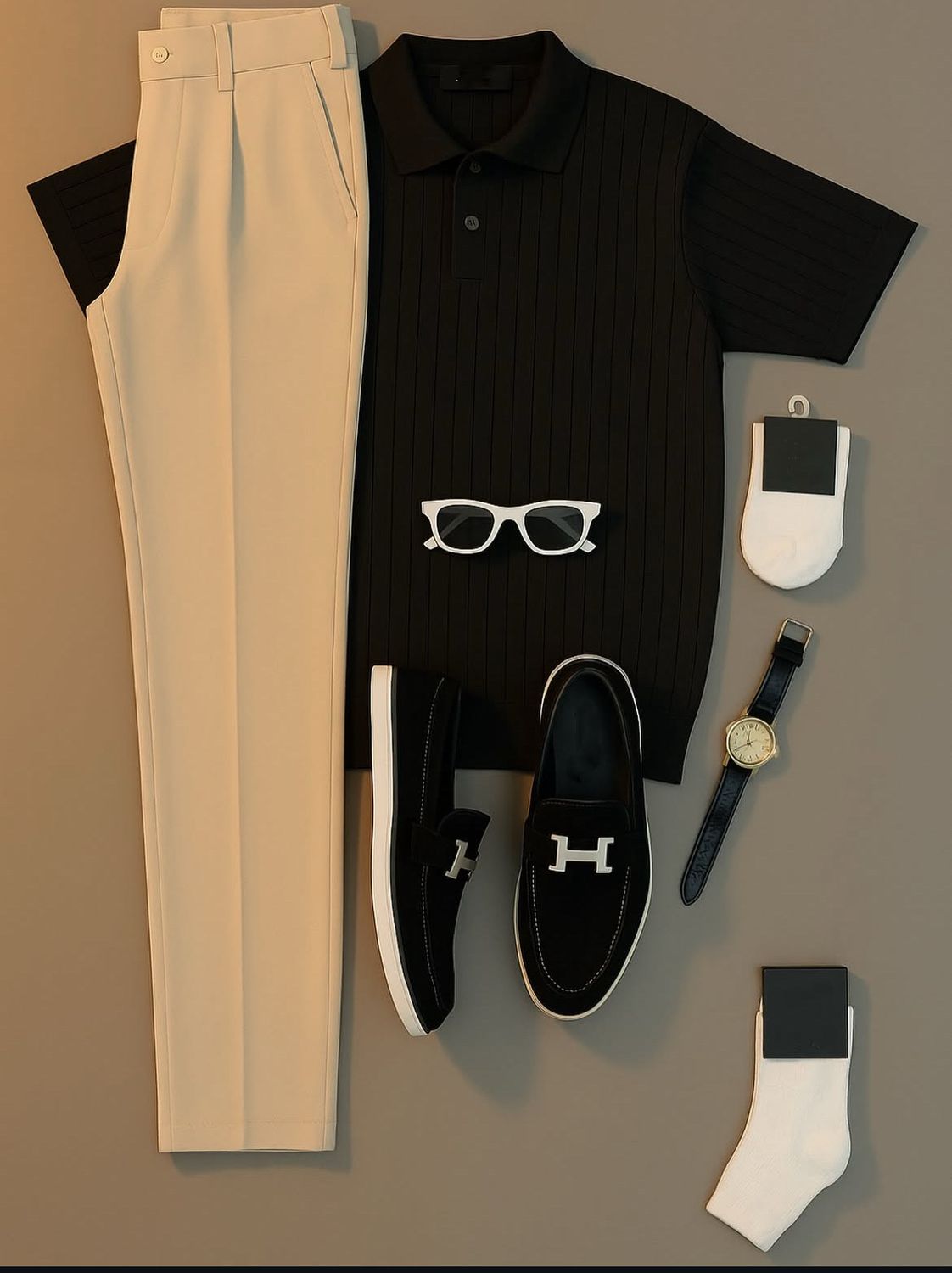 Standard Cotton Rib Line Polo