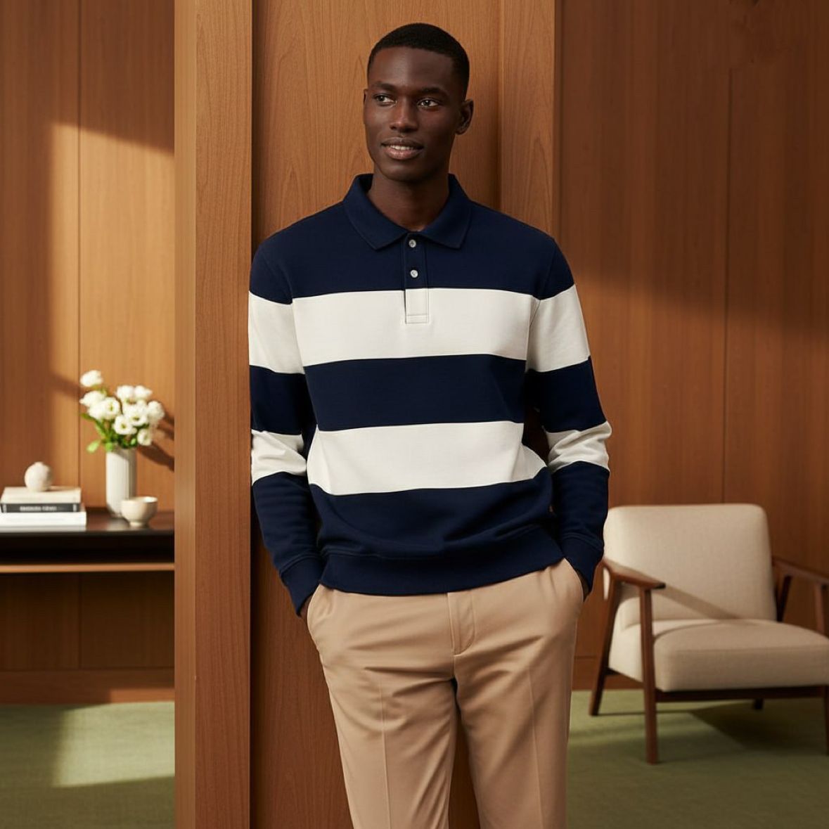 Standard Cotton Patched Sweatshirt
