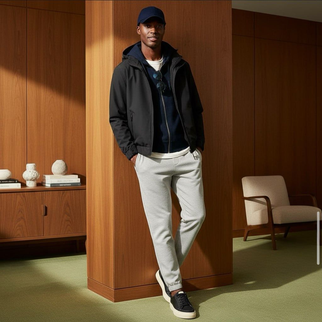 Standard Cotton Joggers And Jacket Hoodie