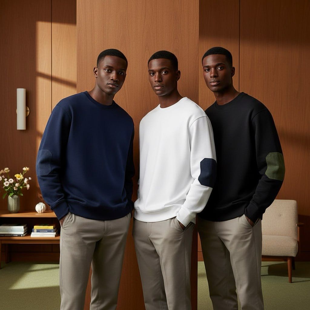 Standard Cotton Arm Patch Sweatshirt