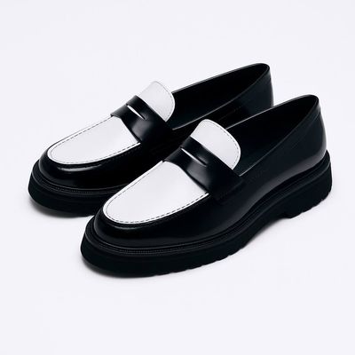 Standard Nova Two-Tone Penny Loafers