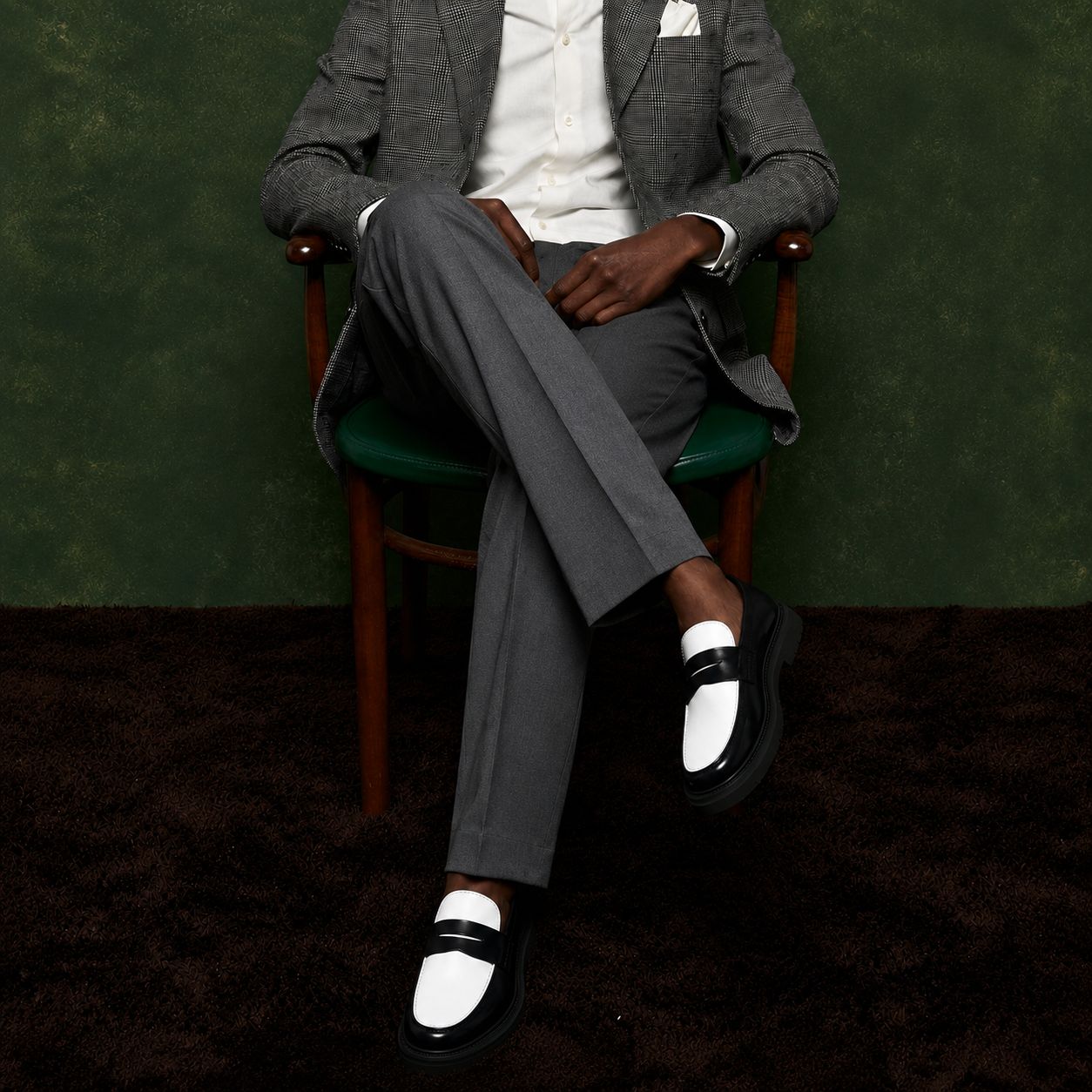 Standard Nova Two-Tone Penny Loafers