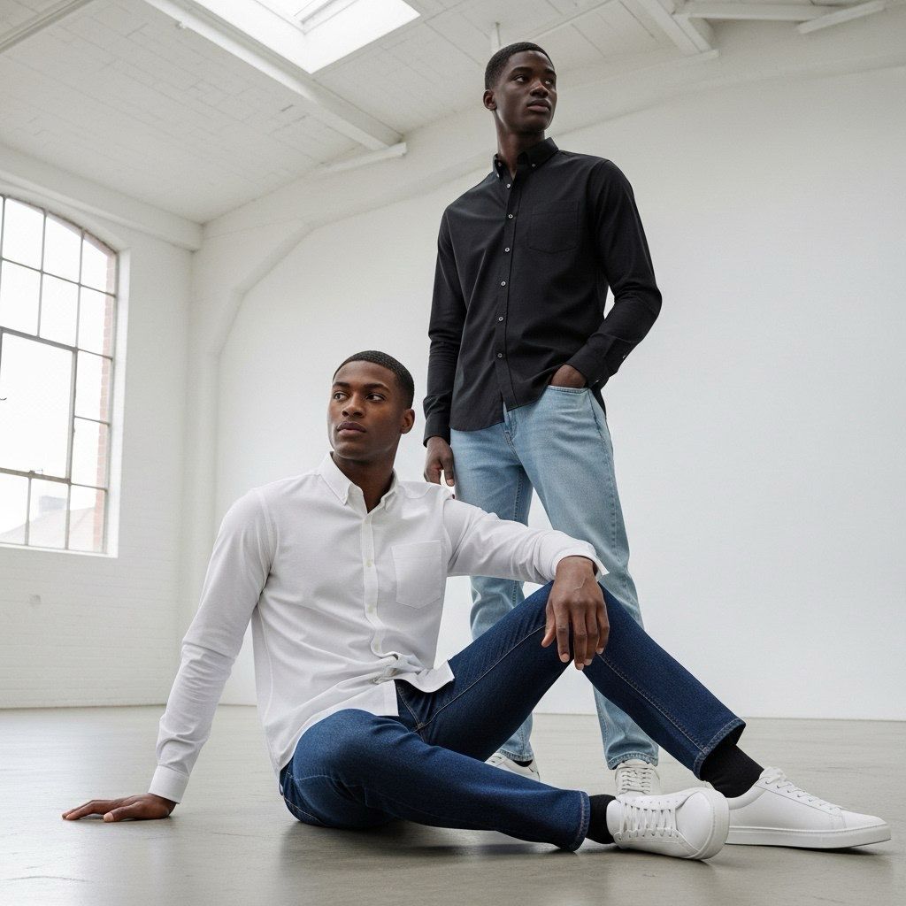 Standard Linen Oxford Shirt And Denim