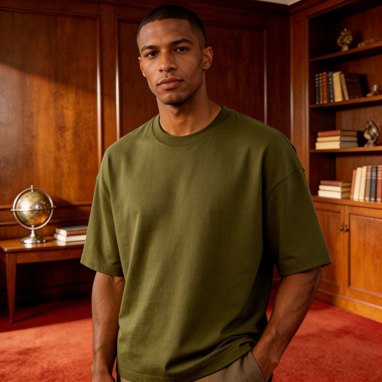 Standard Cotton Slack Neck Baggy Tees