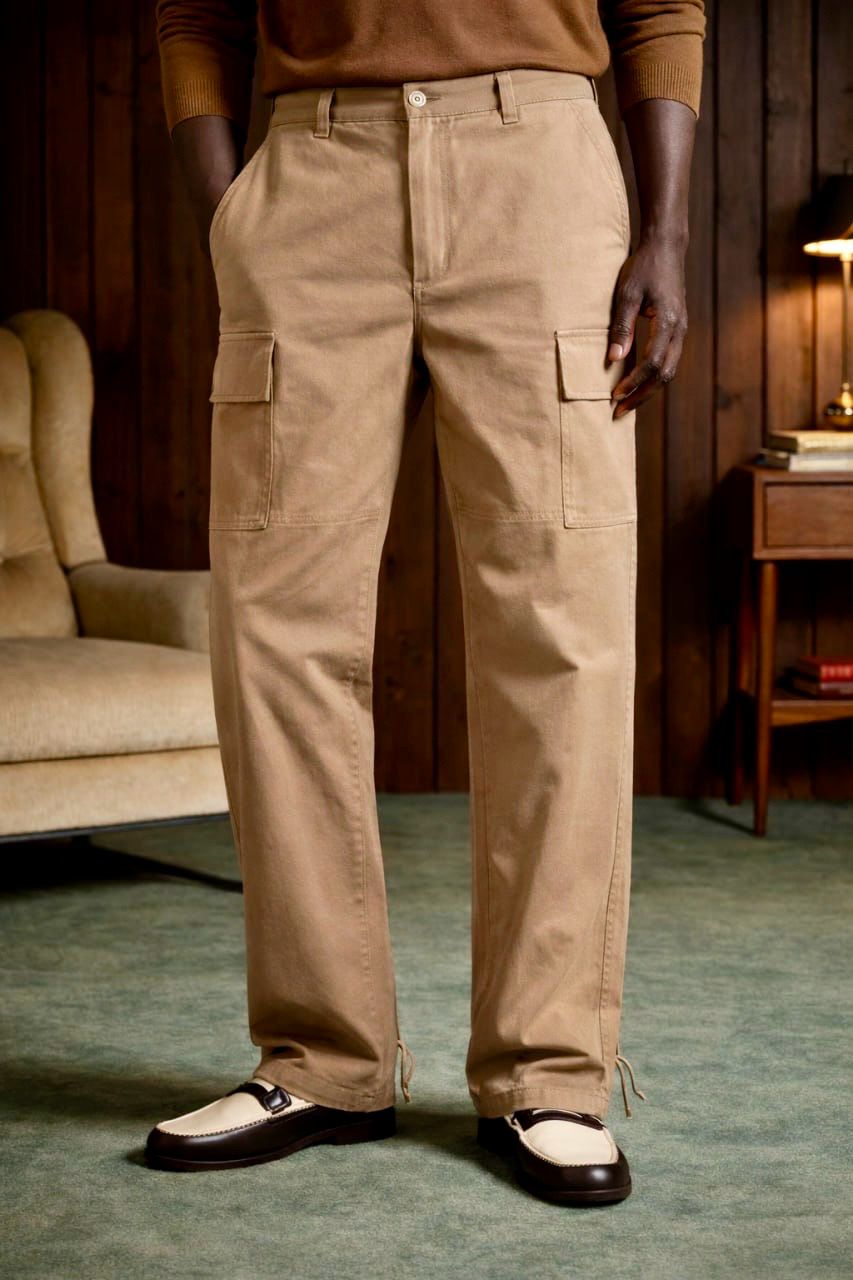 Standard Cotton Roped Cargo Pants