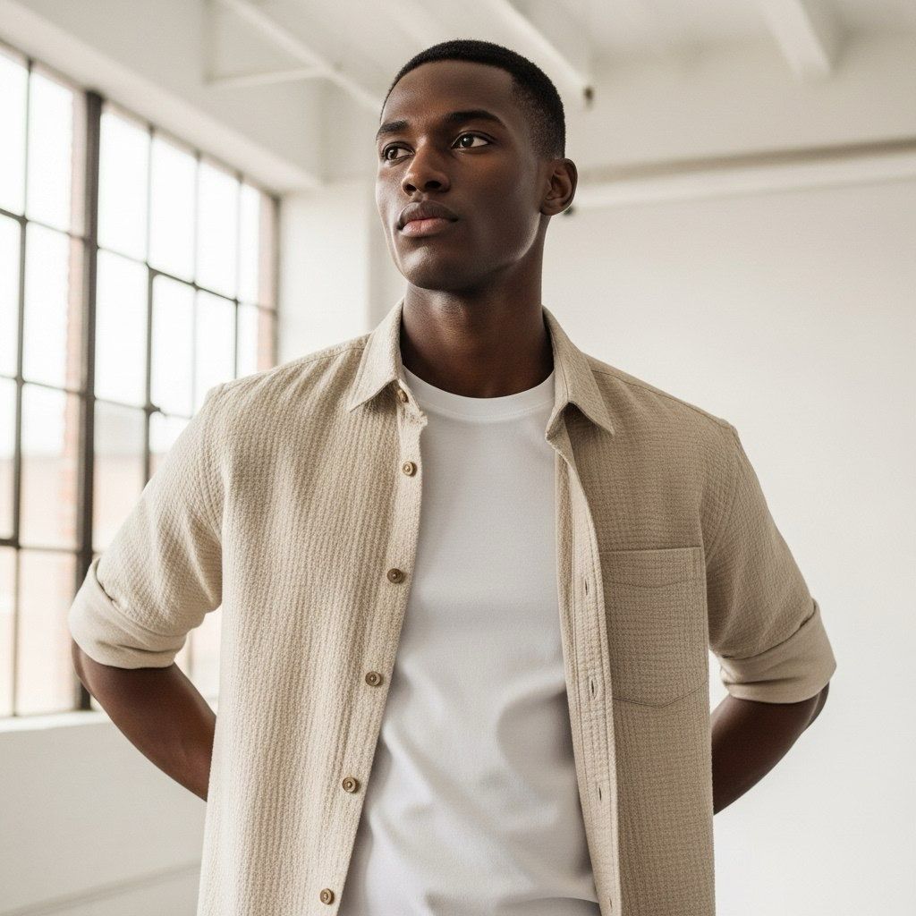 Standard Cotton Pocket Hash Shirt