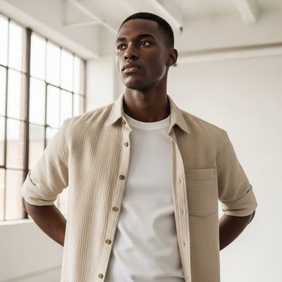 Standard Cotton Pocket Hash Shirt