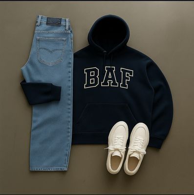 Standard Cotton Bag Hoodie And Denim
