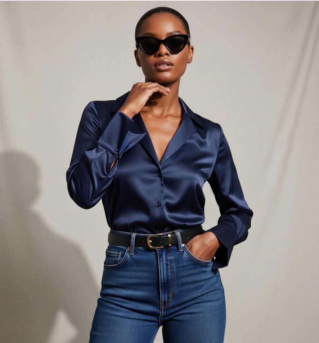 Standard Satin Midnight Shirt