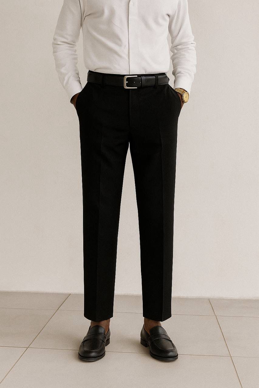 Standard Cotton Buckle Trousers