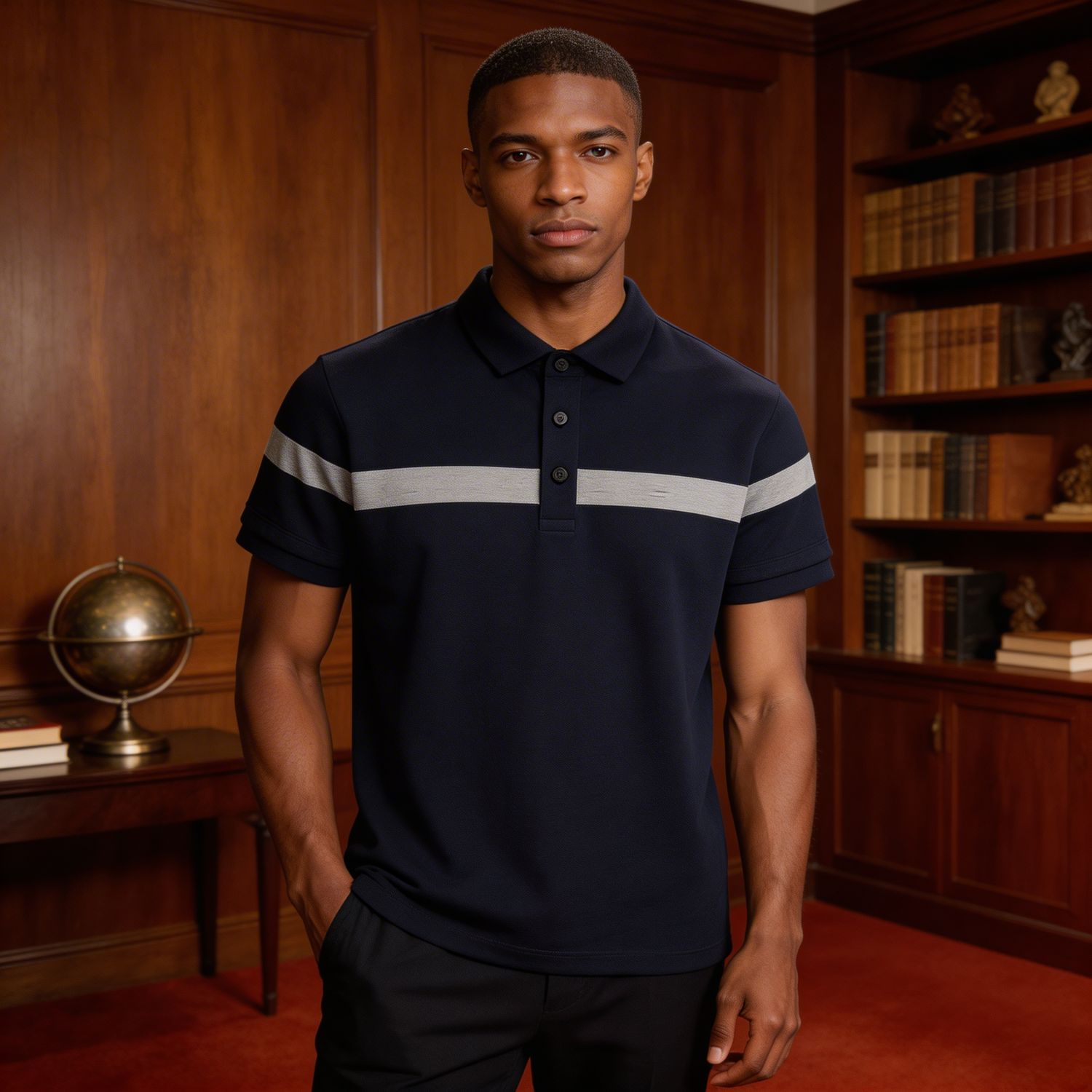 Standard Cotton Bar Line Polo