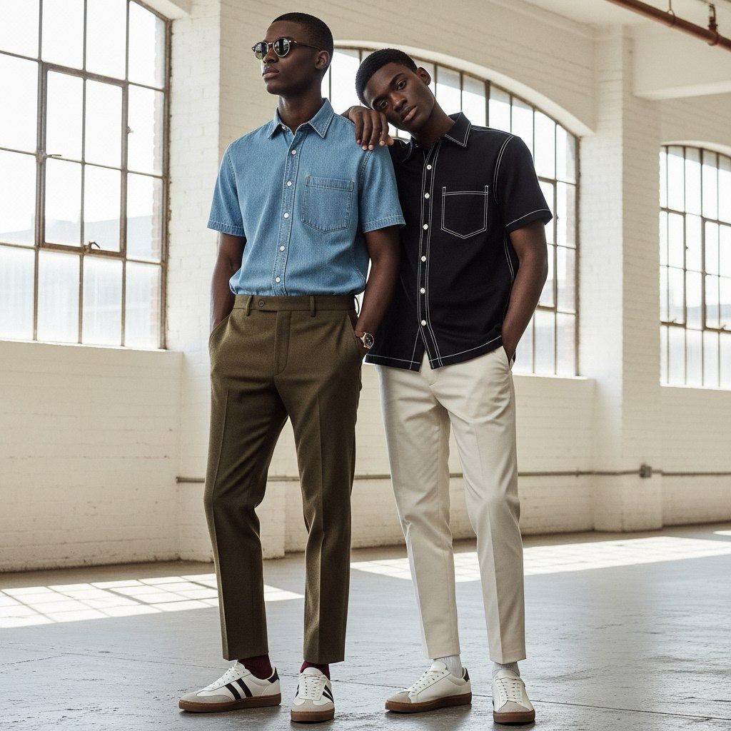 Standard Denim Shirt And Trousers