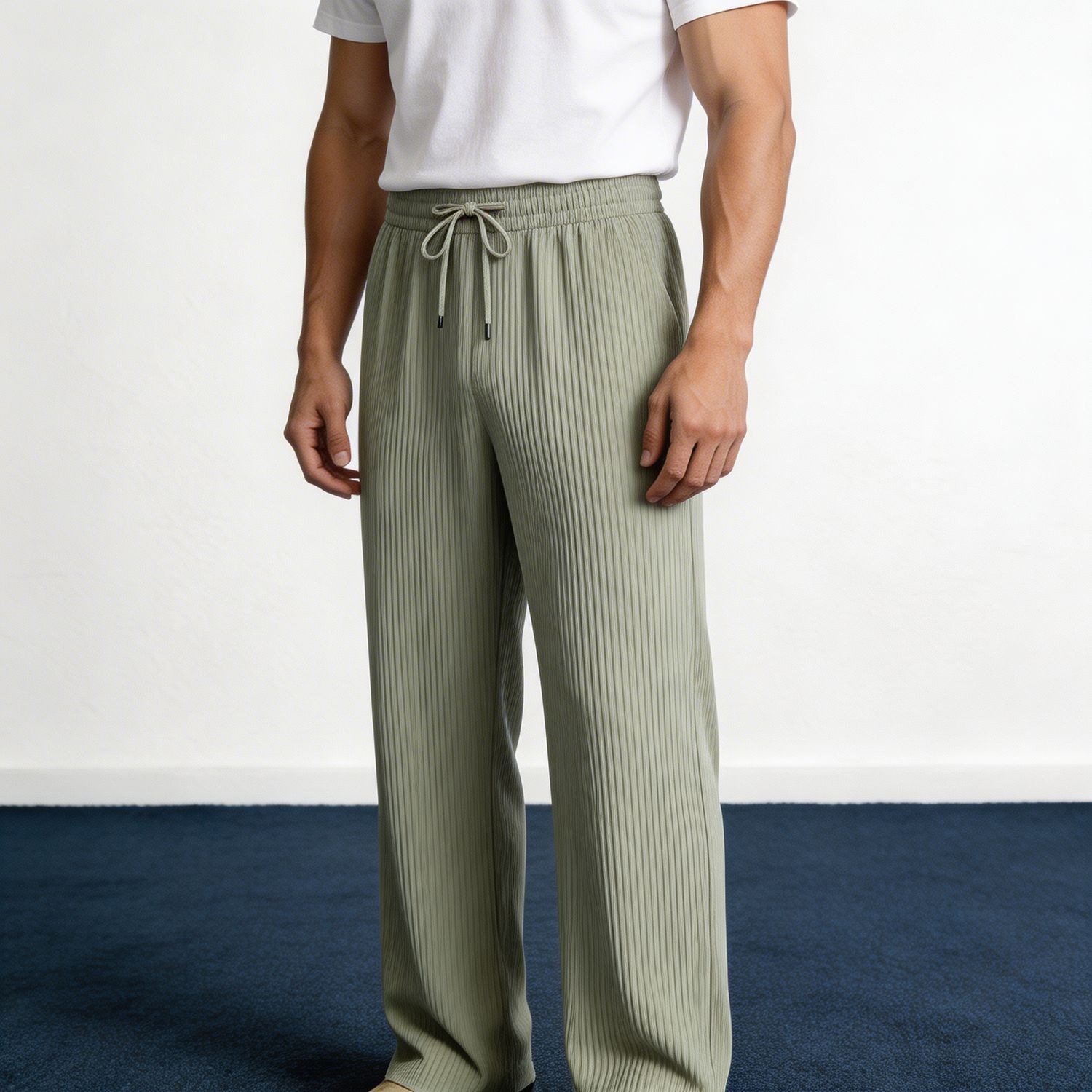 Standard Cotton Ribbed Pants