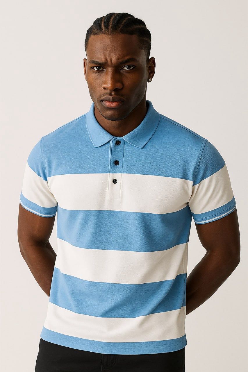 Standard Cotton 2 Color Collar Polo