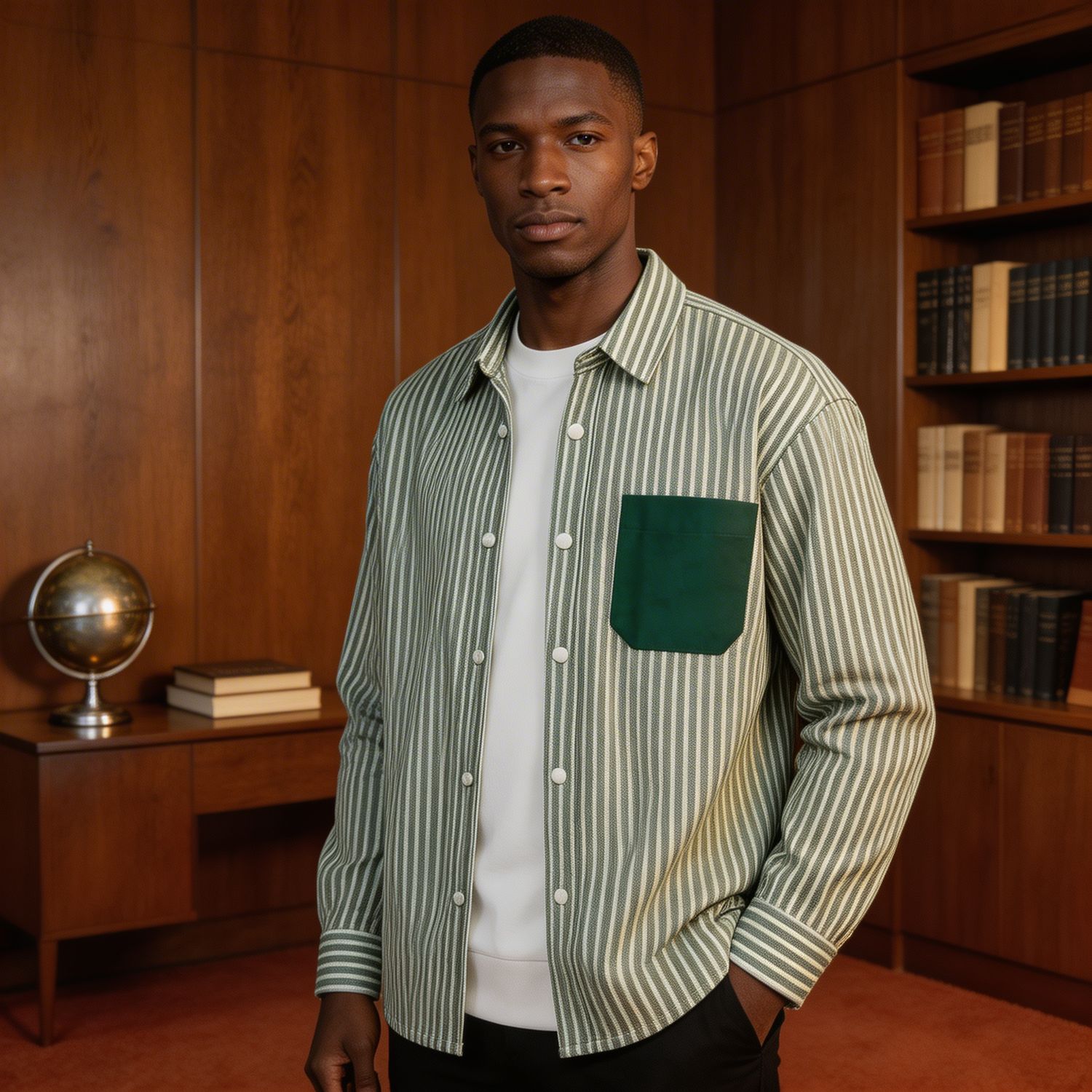 Standard Cotton Pocket Line Shirt